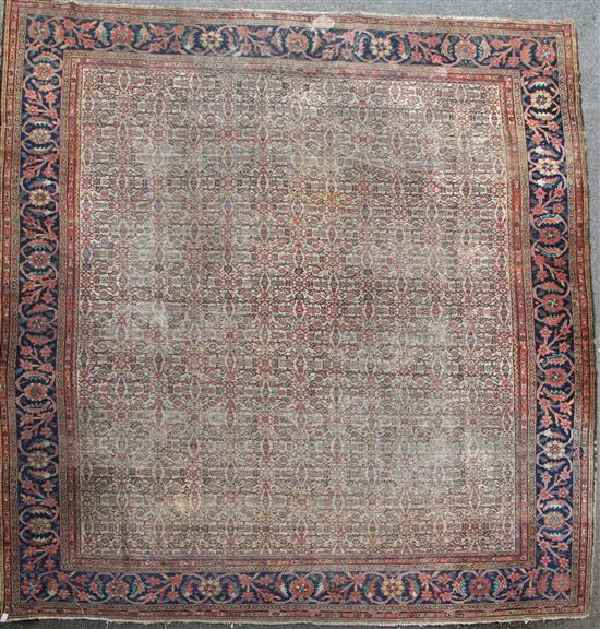 A large North West Persian cream ground carpet, 16ft 5in by 13ft 8in.